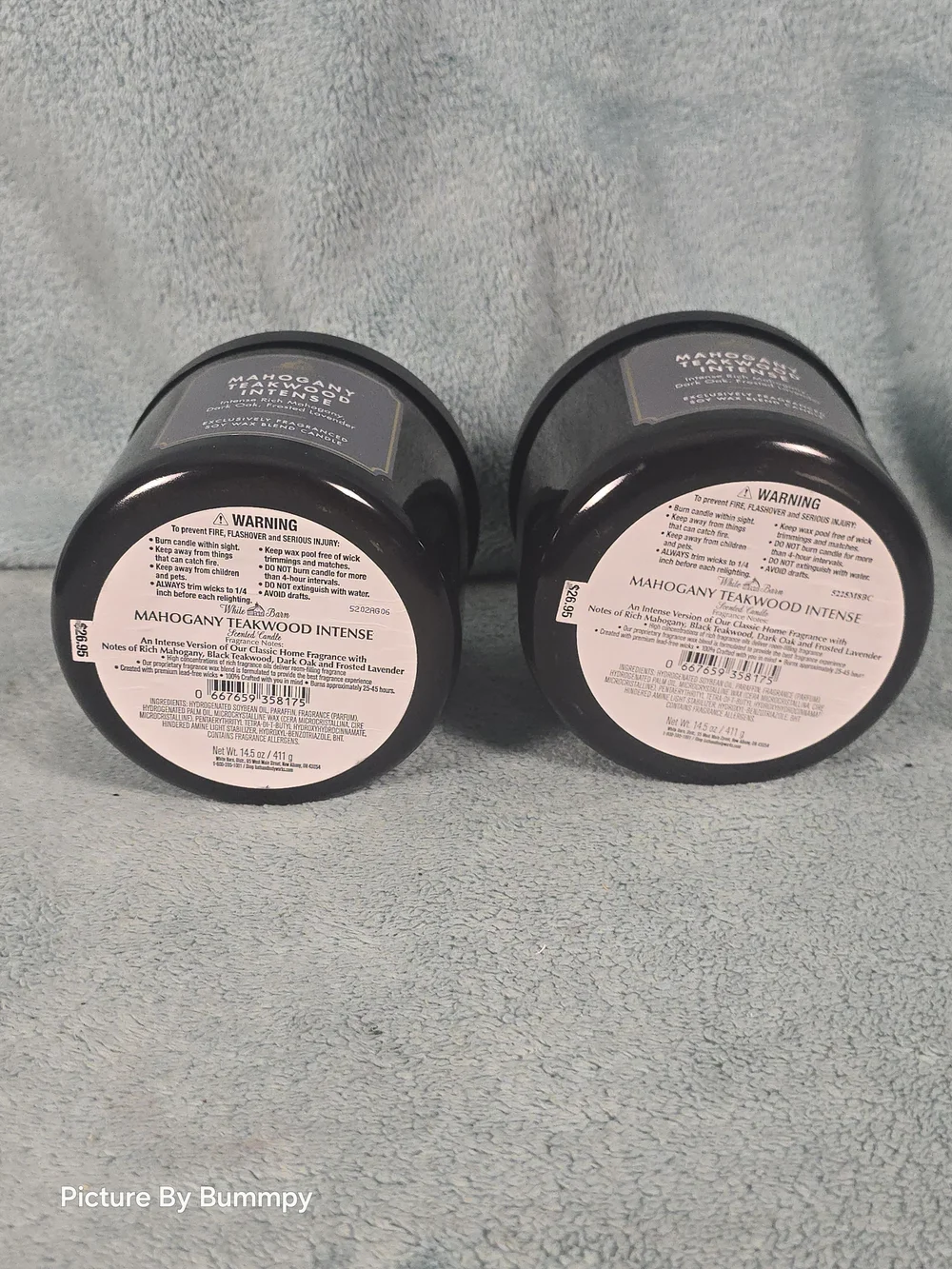 White Barn Mahogany Teakwood Intense 2-Pack Black Jar Candles - Picture 3 of 7